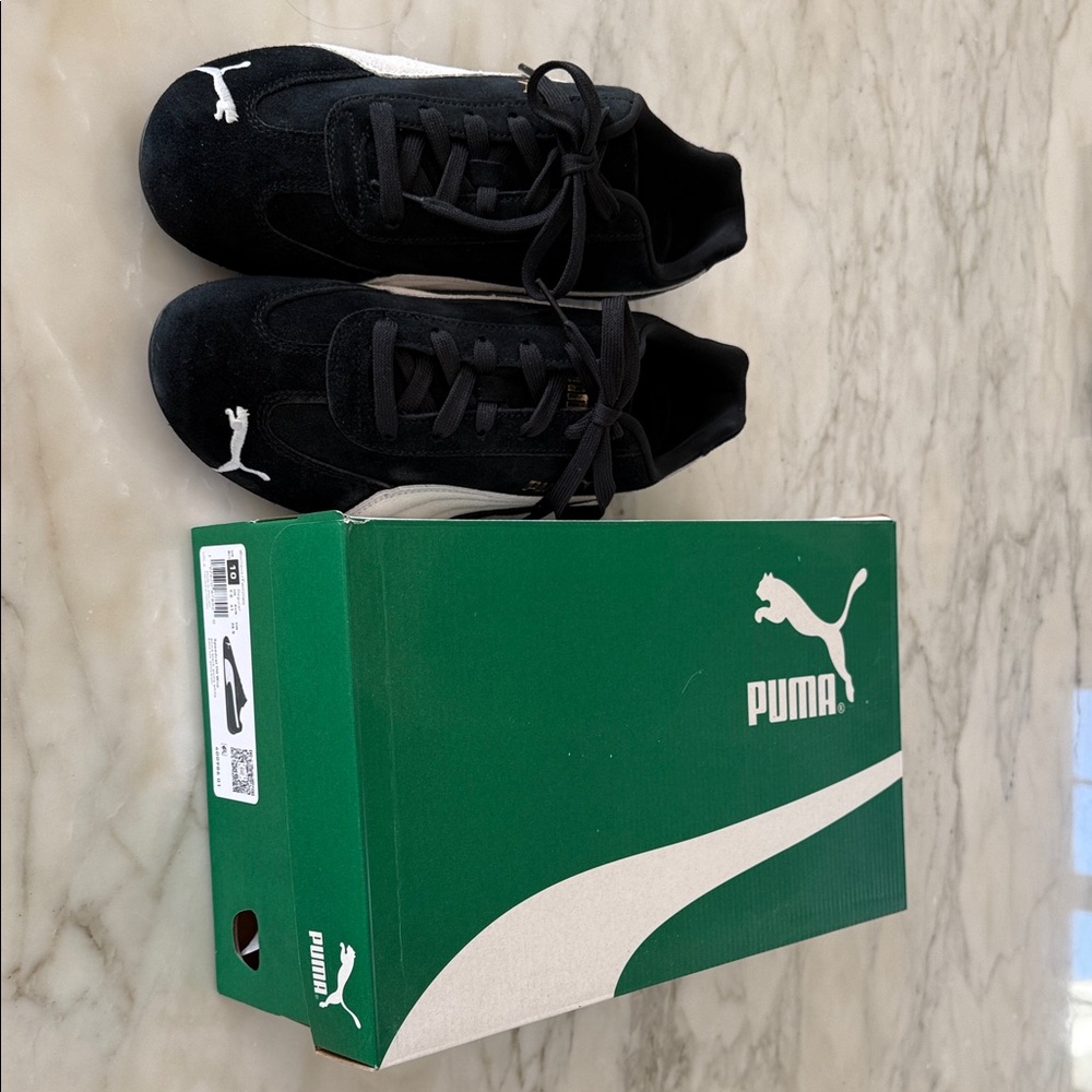 Puma Women’s Speedcat OG Wns  Black and White Sneakers